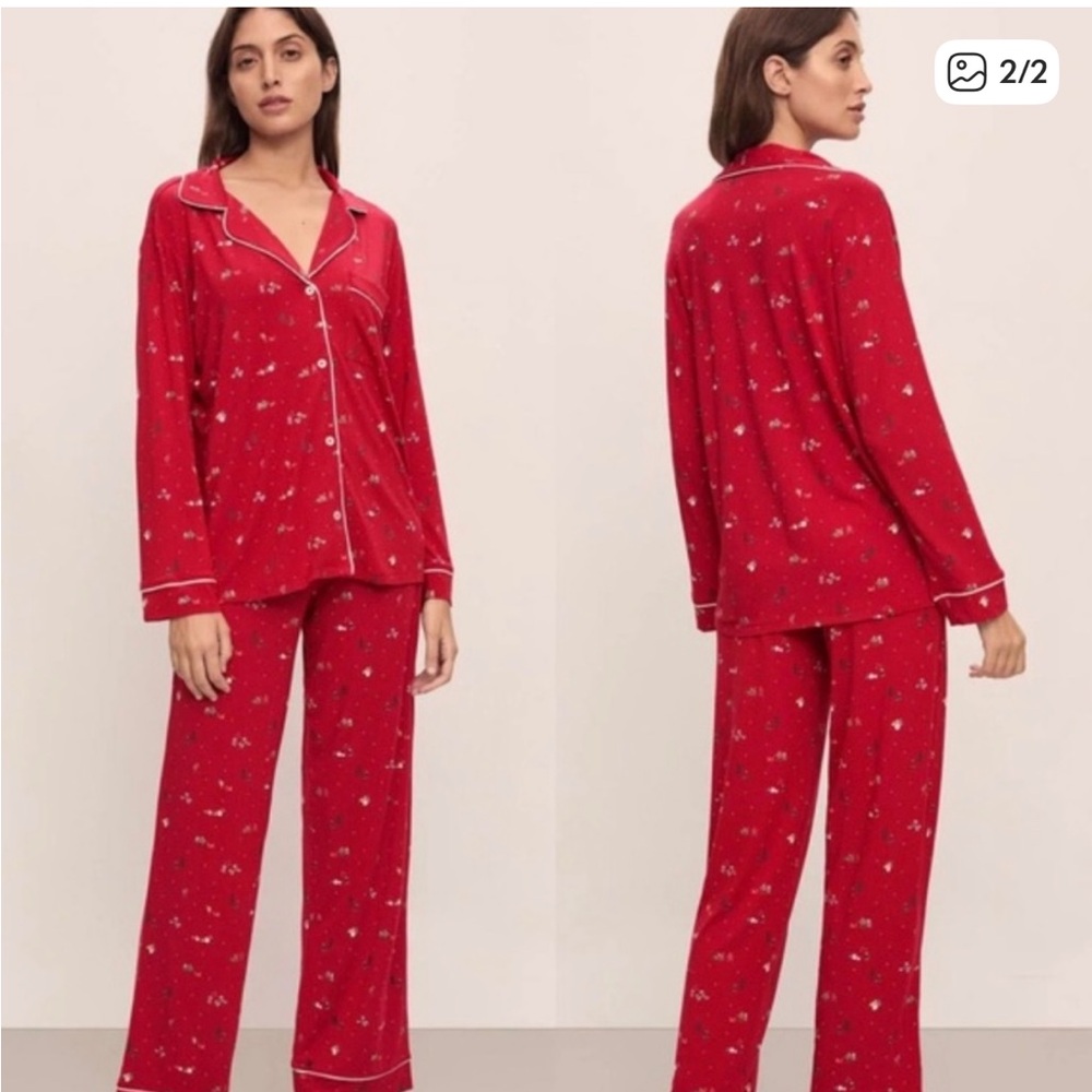 Eberjey Red Printed Pajama Set
